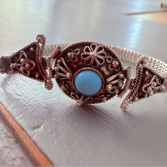 925 Sterling Silver Mesh Bracelet - Picture 8 of 9